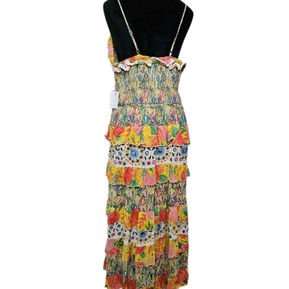 NWT- Beatnik Philosophy Colorful Mirrored Tiered Dress-Size Medium - Picture 10 of 17